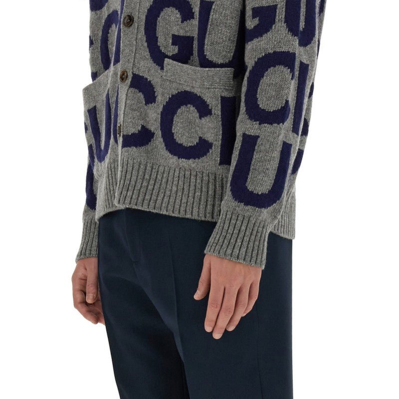 Gucci CARDIGAN CON INTARSIO GUCCI - Etoilux