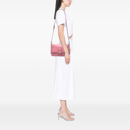 Gucci Crossbody Microguccissima Pelle Rosa – 26,5 cm - Etoilux