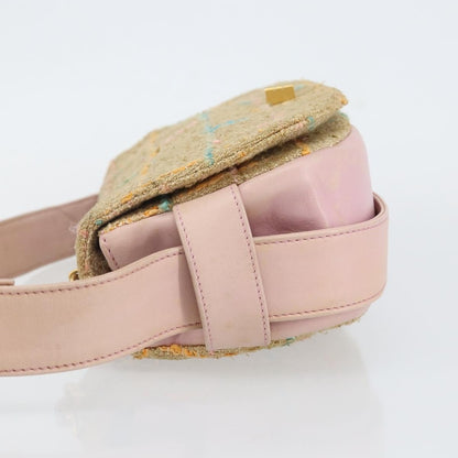 Chanel Chocolate Bar 2.55 in Tweed Multicolore – Beige/Rosa - Etoilux