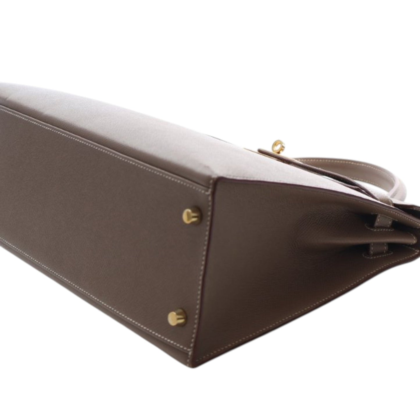 Hermès Kelly Sellier 32 Pelle Epsom Etoupe Hardware Oro 2015 – 32 cm - Etoilux