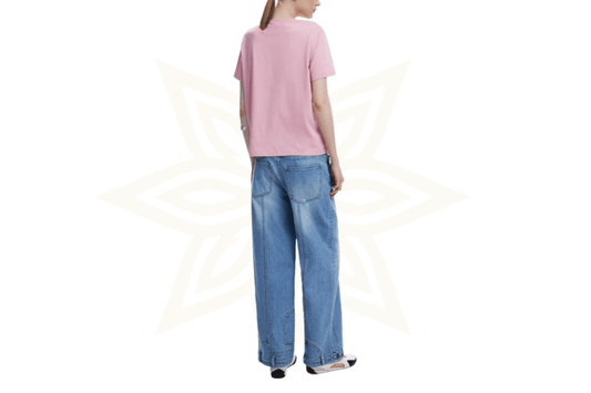 T-shirt Desigual rosa “See you by the Sea” – 100% cotone - Etoilux