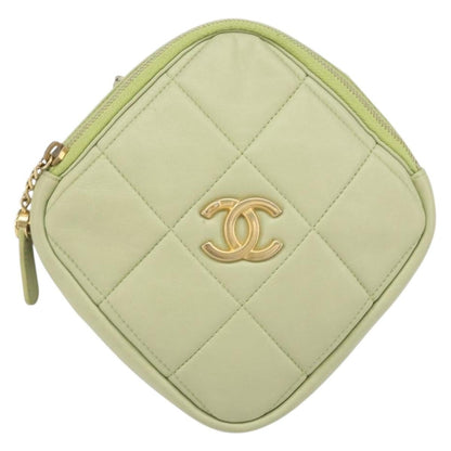 Chanel Diamond Mini Bag Pelle di Agnello Verde Menta – 18 cm - Etoilux