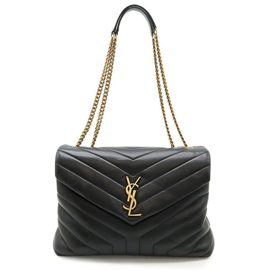Saint Laurent – Loulou Medium in pelle trapuntata nera - Etoilux