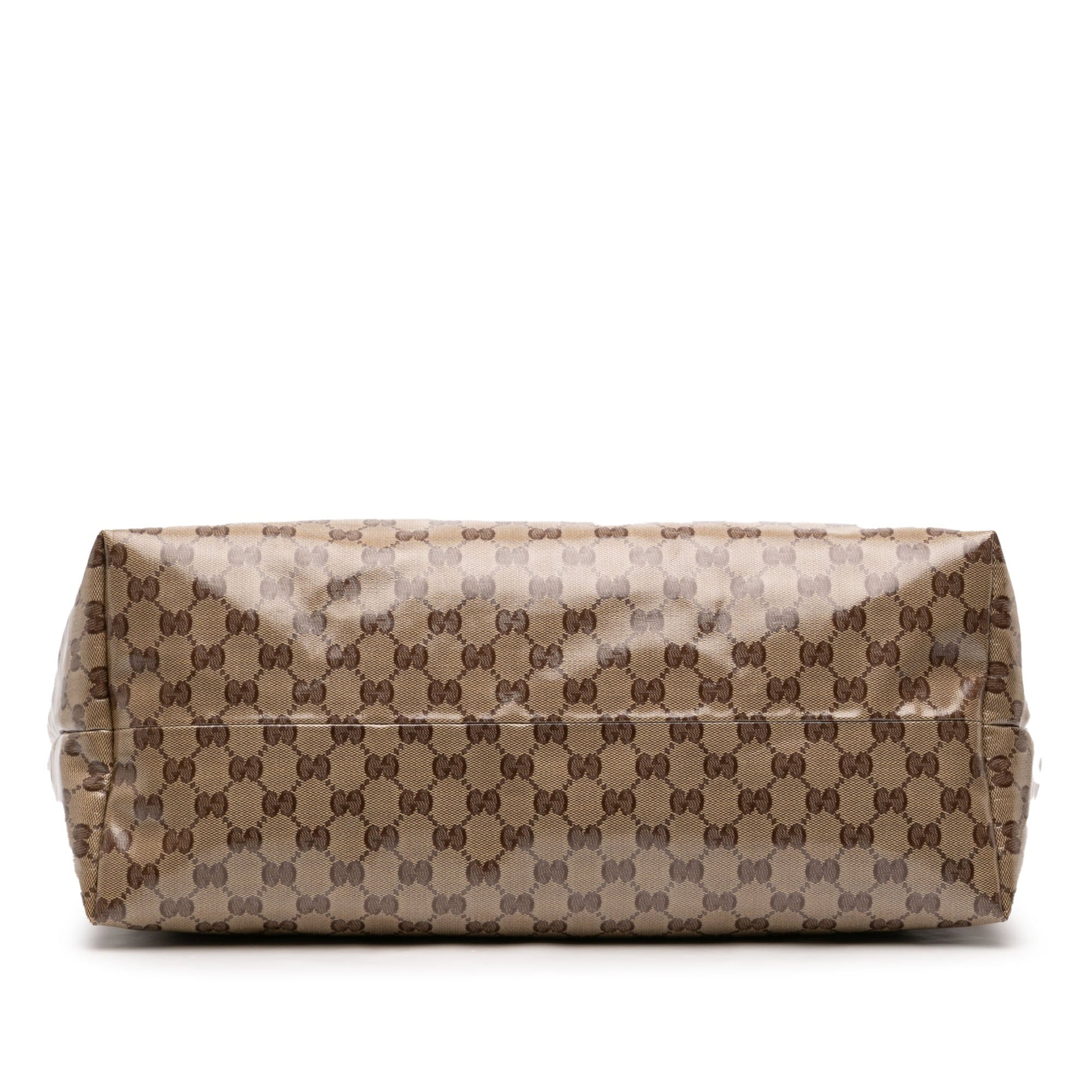 Gucci Peggy Tote GG Crystal Canvas Marrone – Bamboo Tassel – Serie 354666 493492 - Etoilux