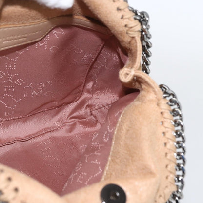 Stella McCartney Falabella Fold Over Shaggy Tiny – Beige / 18 cm - Etoilux