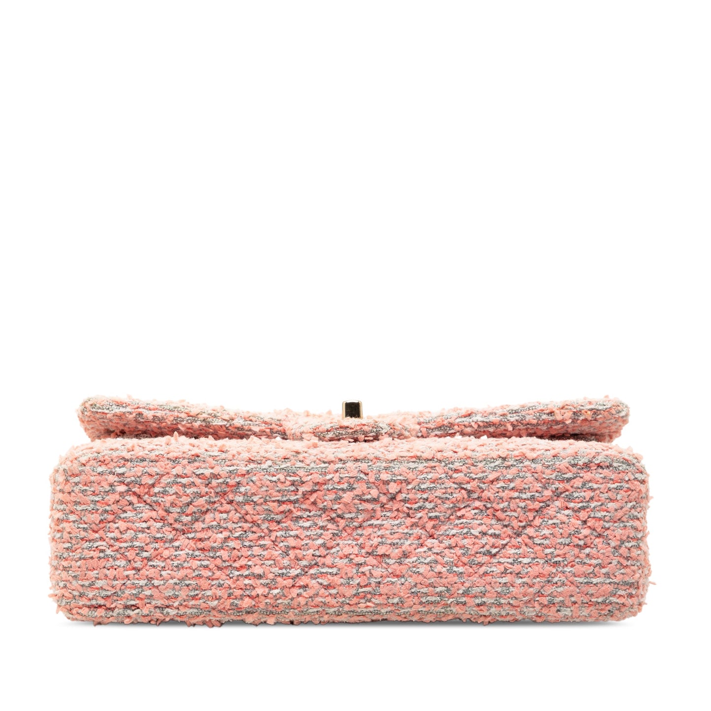 Chanel Classic Double Flap Tweed Rosa Hardware Dorato 2020 – 25 cm - Etoilux