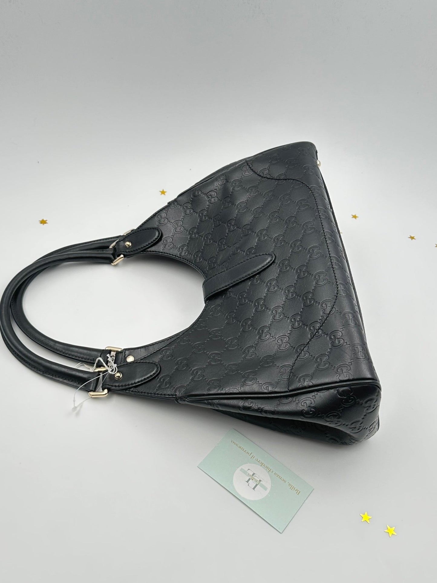 Gucci Jackie Medium in pelle Guccissima nera – 2000s - Etoilux