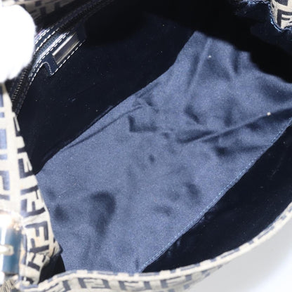Fendi Mamma Baguette Zucchino Canvas Navy – 28 cm - Etoilux