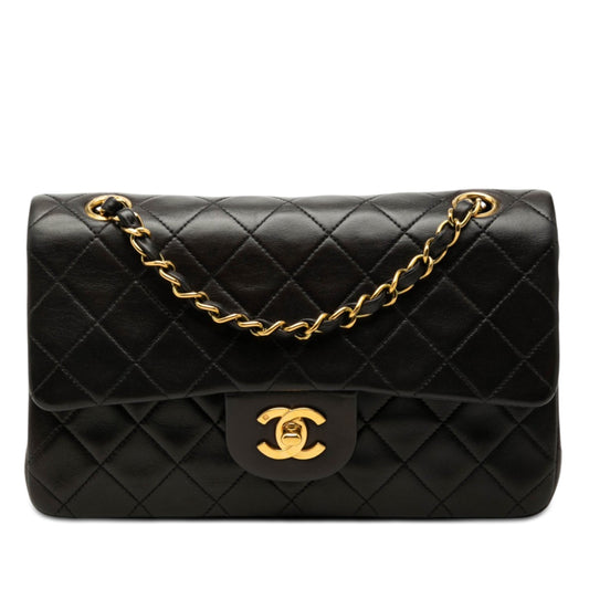 Chanel Classic Flap Small Nera Agnello Vintage 1991-1994 | Etoilux