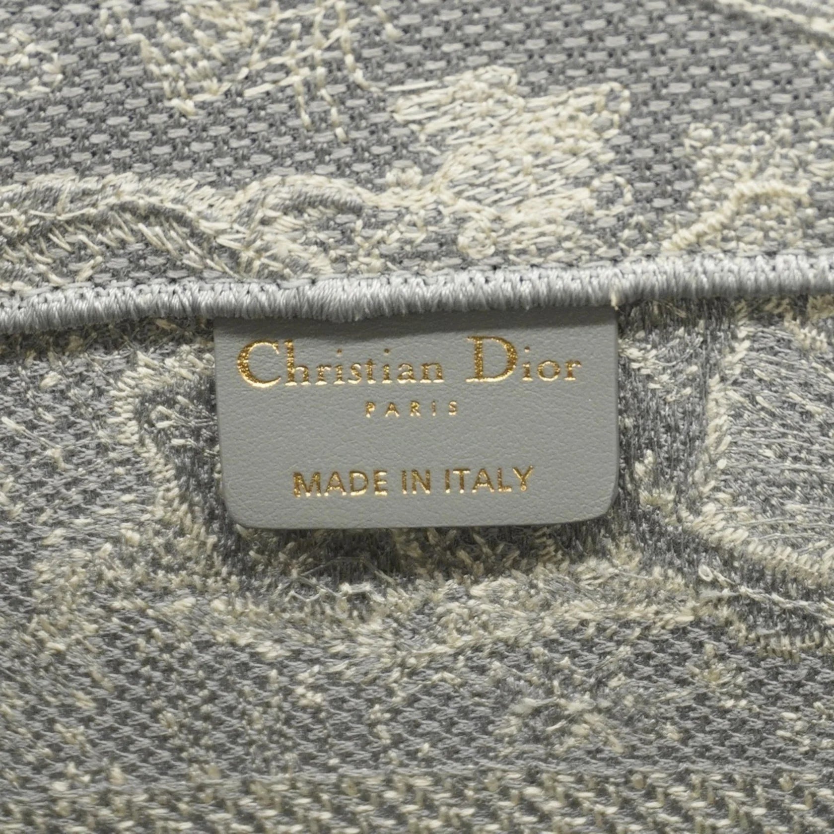 Dior Book Tote – Tela Grigia – Medium - Etoilux