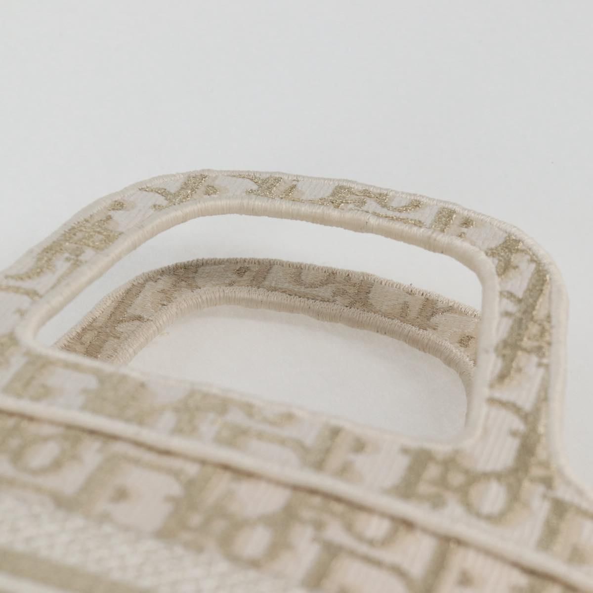 Christian Dior Book Tote Mini – Tela Trotter Beige – Made in Italy - Etoilux