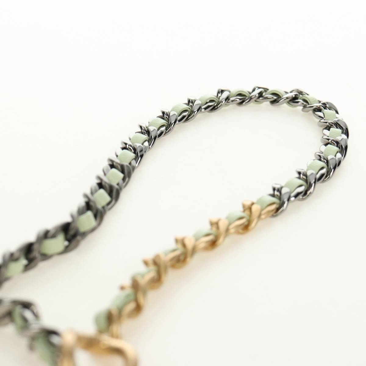 Chanel 19 Portamonete con Patta e Catena Pelle Agnello Verde Menta 2021 – 10 cm - Etoilux