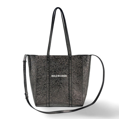 Balenciaga Balenciaga XS Everyday Tote Bag Metallic Dark Silver GOOD - Etoilux