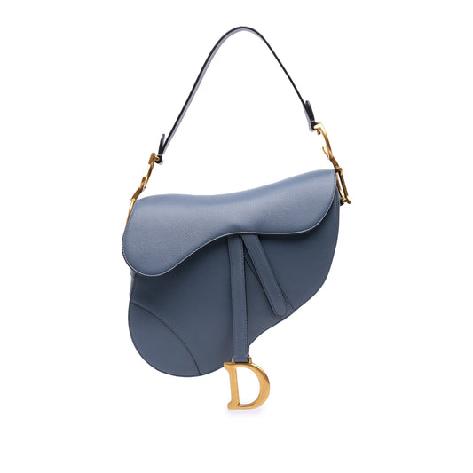 Dior Saddle blu pelle capra 2021