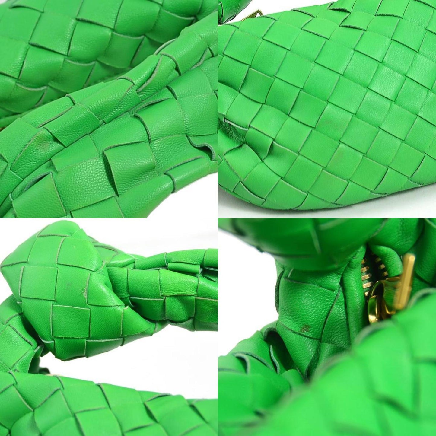 Bottega Veneta – Jodie Mini in pelle intrecciata verde - Etoilux