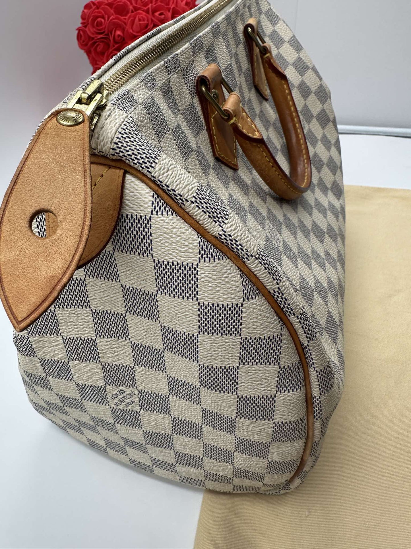 Louis Vuitton Speedy 35 Damier Azur – Made in France - Etoilux