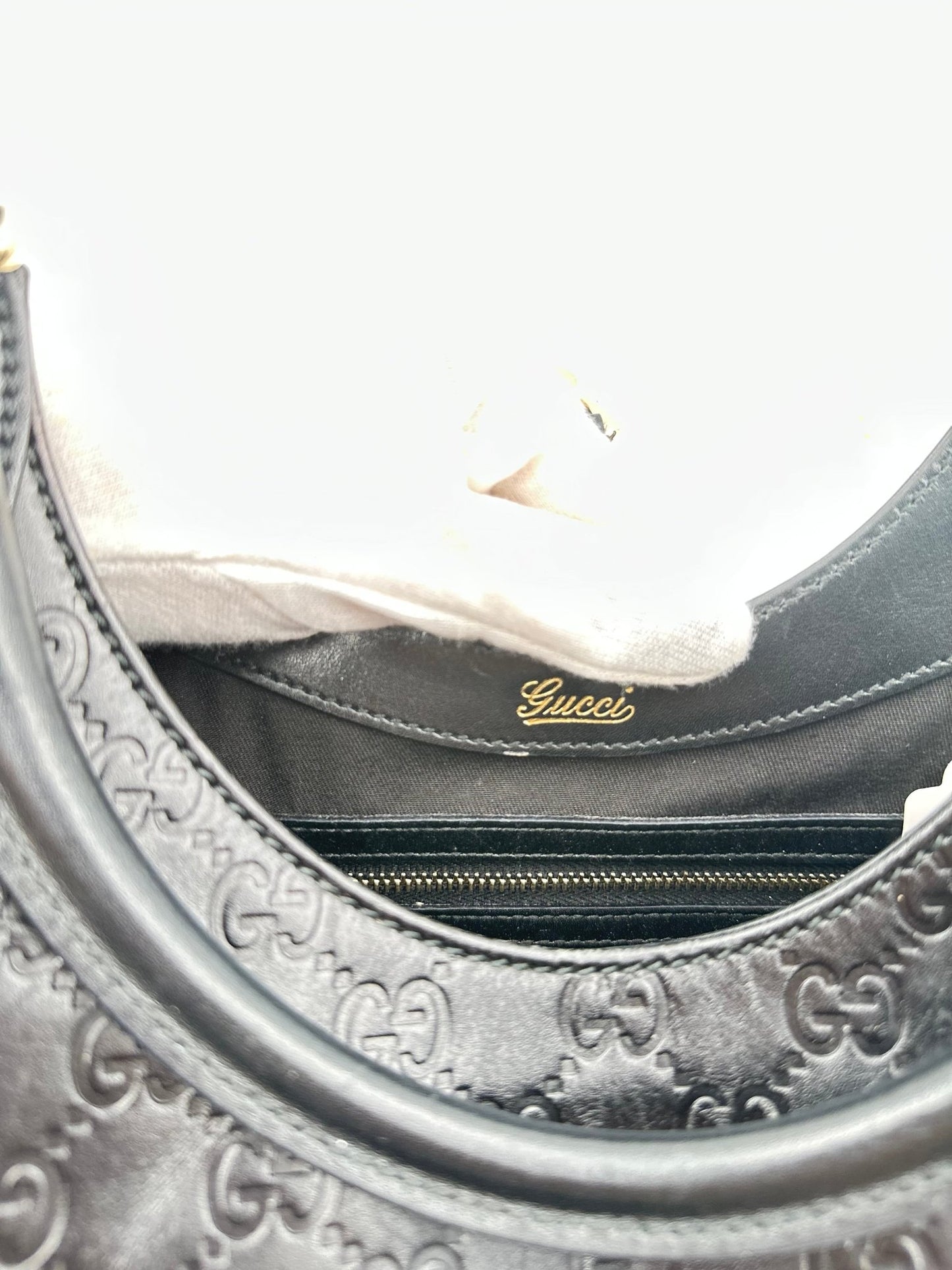Gucci Jackie Medium in pelle Guccissima nera – 2000s - Etoilux