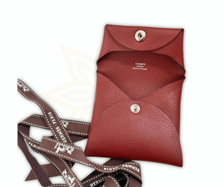 Hermès Porte - Monnaie Bastia – Veau Evercolor Rouge H - Etoilux