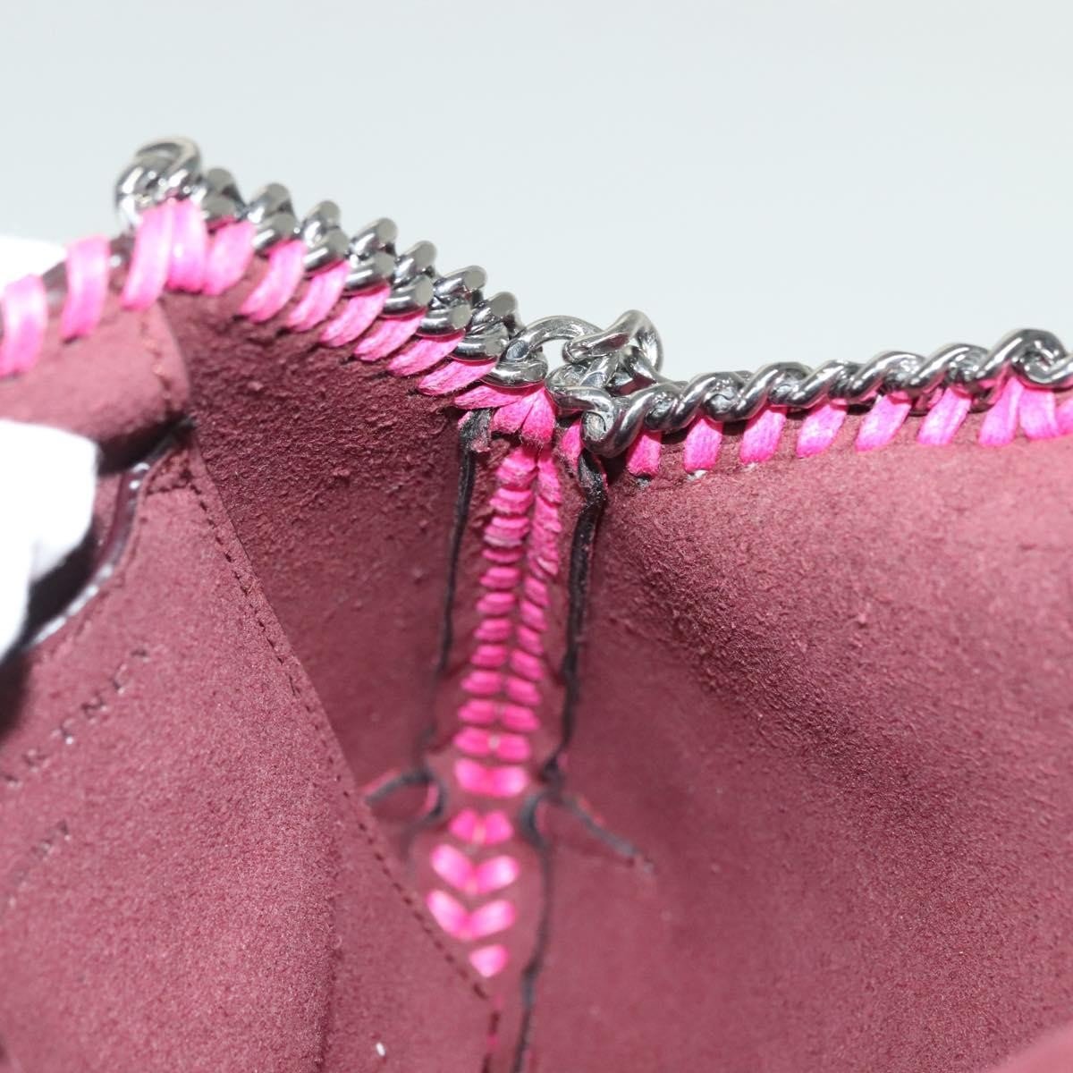 Stella McCartney Falabella Mini Tote Shaggy Deer Fuchsia Hardware Ruthenium - Etoilux