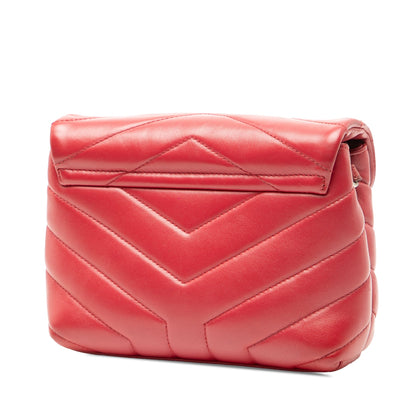 Saint Laurent LouLou Toy Matelassé – Vitello Rosso | Hardware Argento | 2017 - Etoilux
