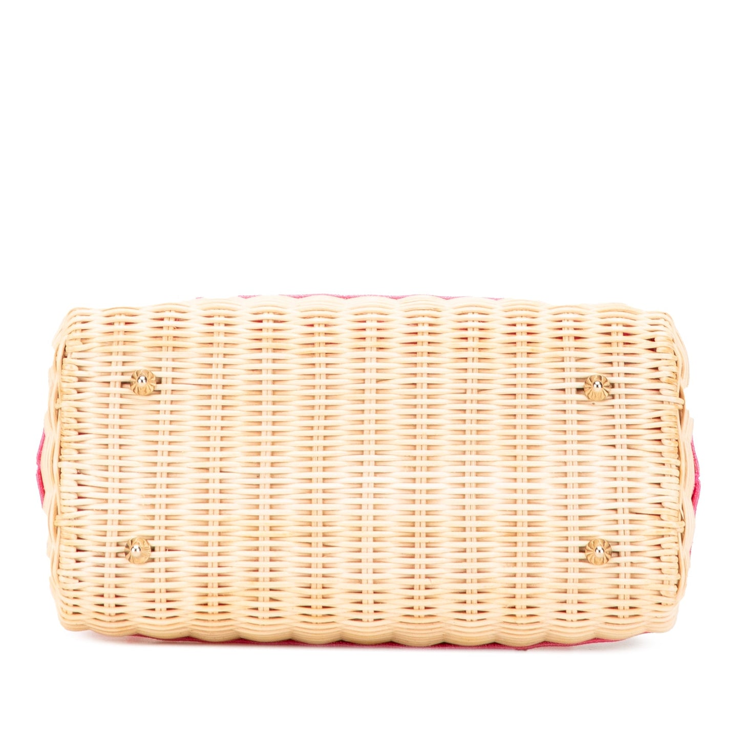 Dior – Lady Dior Basket Bag in Paglia e Dettagli Rosa (2022) - Etoilux