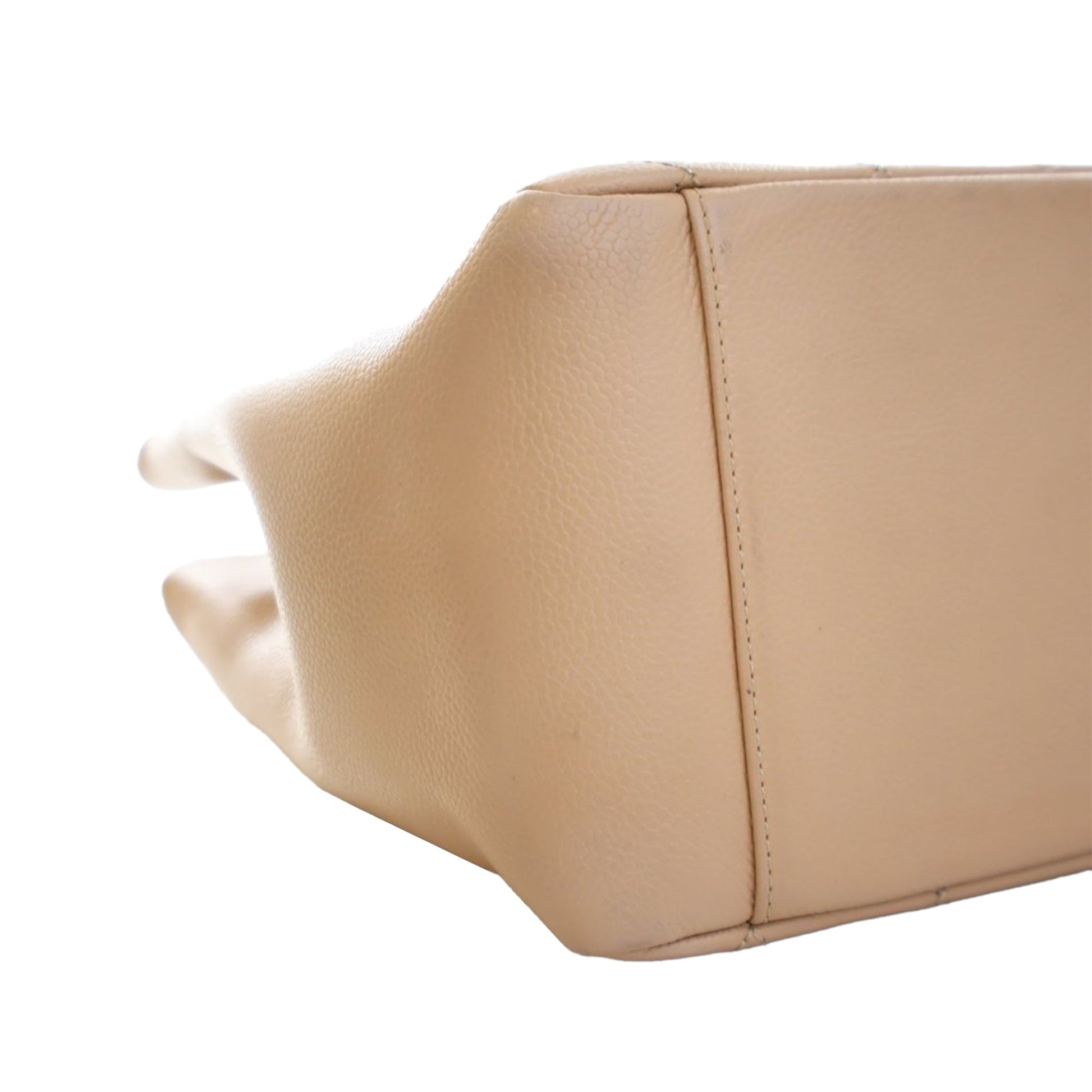 Chanel Grand Shopping Tote Caviar Beige 2011 – Size Medium - Etoilux