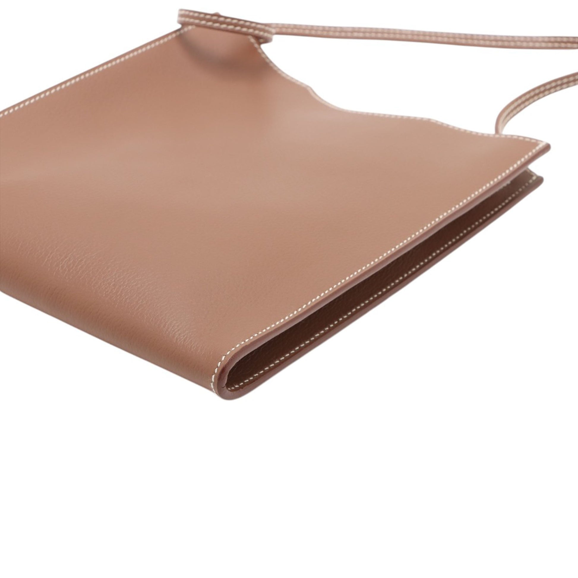 Hermès Onimaïtou Pochette Pelle di Vitello Marrone Naturale 2001 – 16 cm - Etoilux