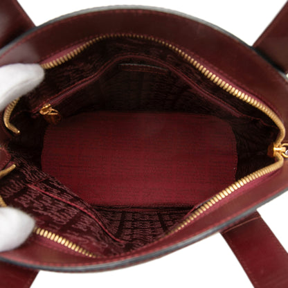 Cartier Must de Cartier Borsa a Mano a Cupola Pelle Bordeaux – Vintage anni ‘90 - Etoilux