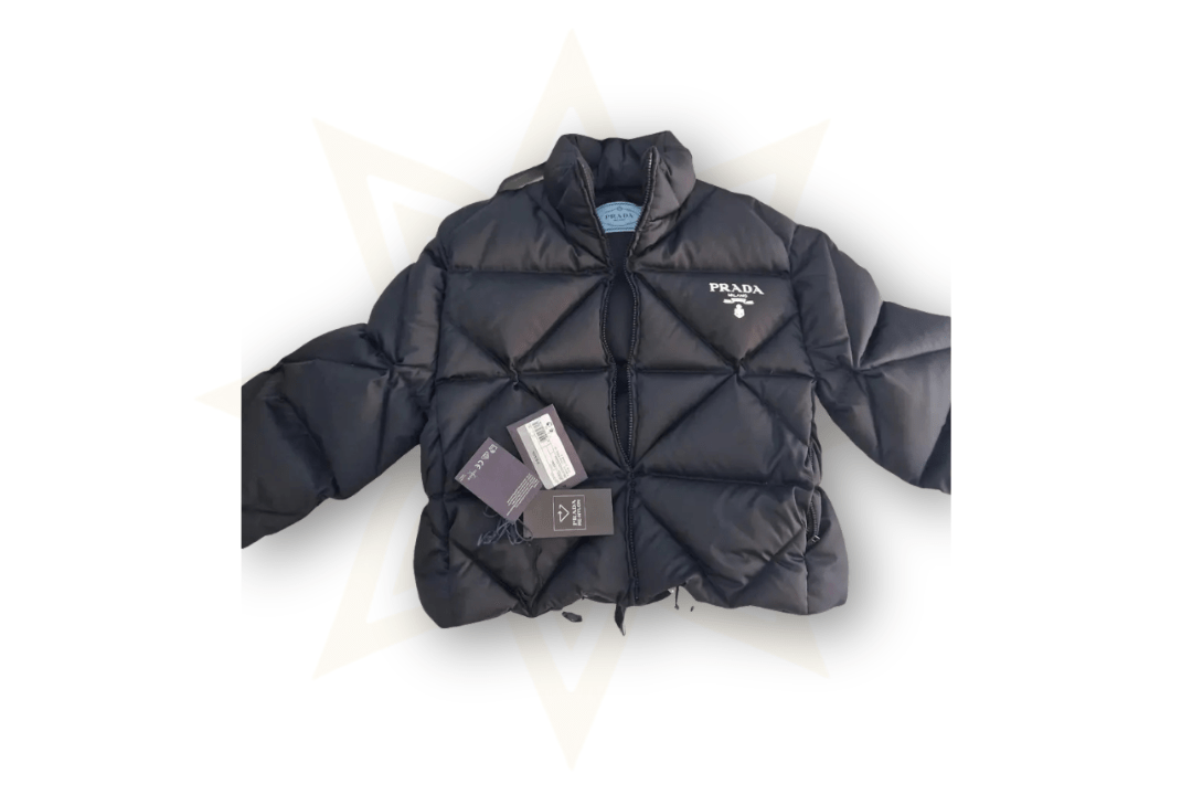 Prada Piumino Re - Nylon Nero – Taglia 38 - Etoilux