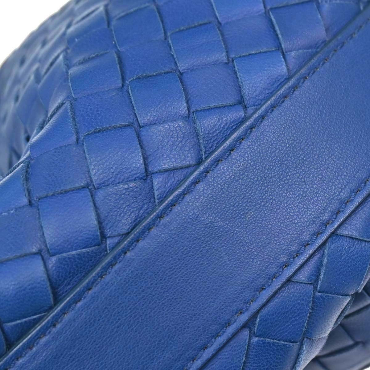 Bottega Veneta Intrecciato Nappa Cobalt Blue Hardware Dorato 2008 — Mini Hobo - Etoilux