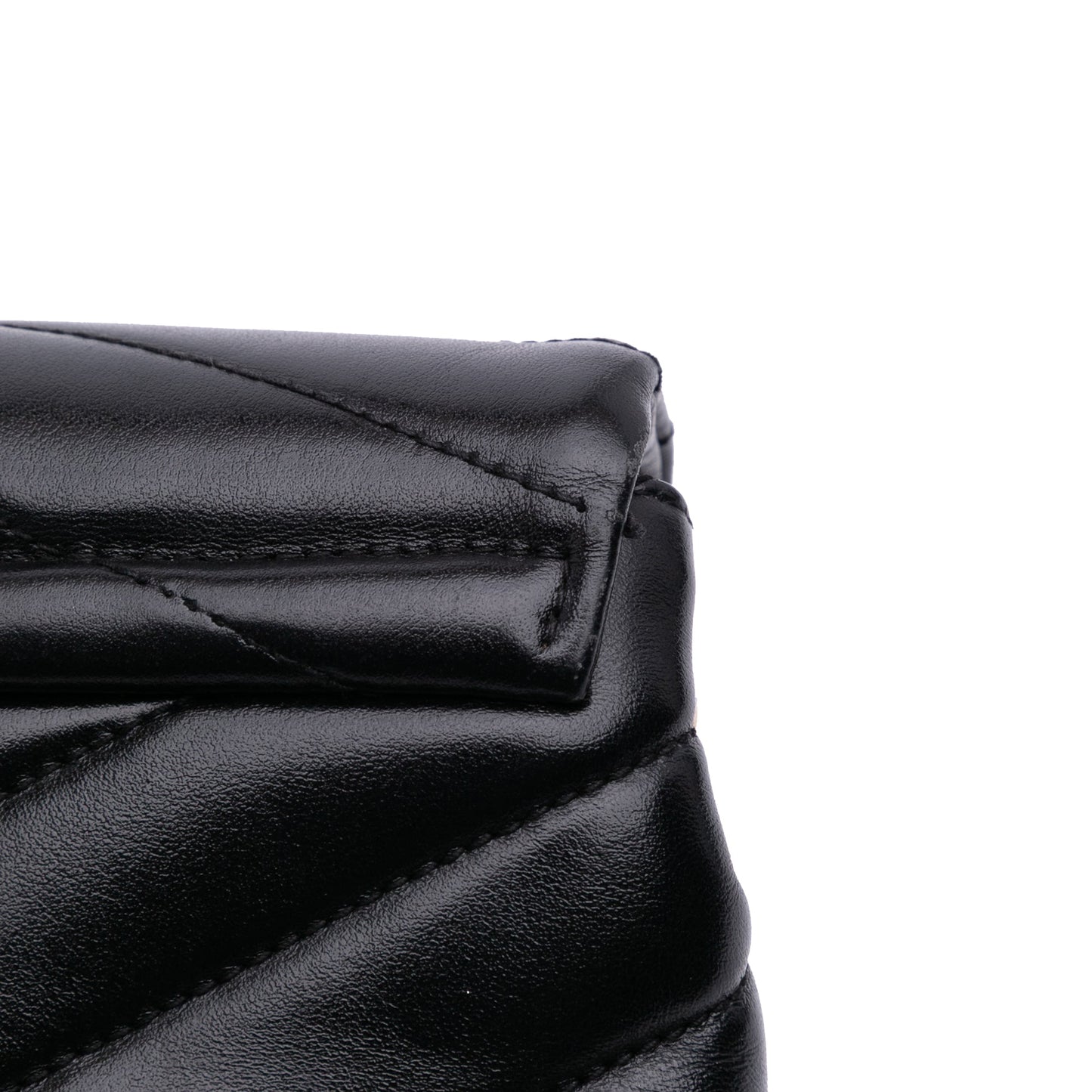 Saint Laurent – LouLou Toy in Pelle Matelassé Nera – 2019 - Etoilux