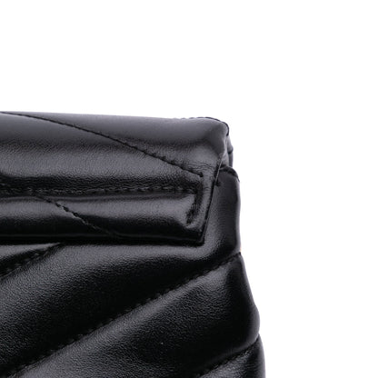 Saint Laurent – LouLou Toy in Pelle Matelassé Nera – 2019 - Etoilux
