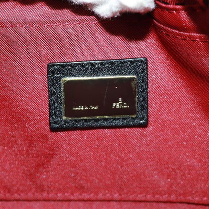 Fendi Mamma Baguette Zucchino Canvas Rosso/Nero – Misura Media - Etoilux