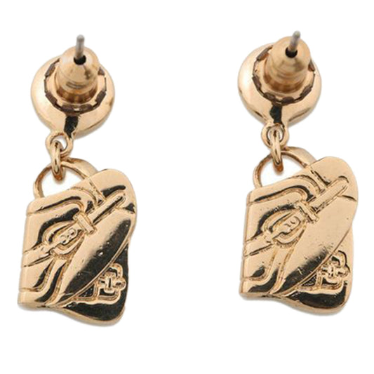 Dior — Orecchini pendenti placcati oro con charm borsa - Etoilux