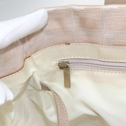 Chanel Travel Line Tote Medium Nylon Jacquard Beige – Serie 9390405 - Etoilux