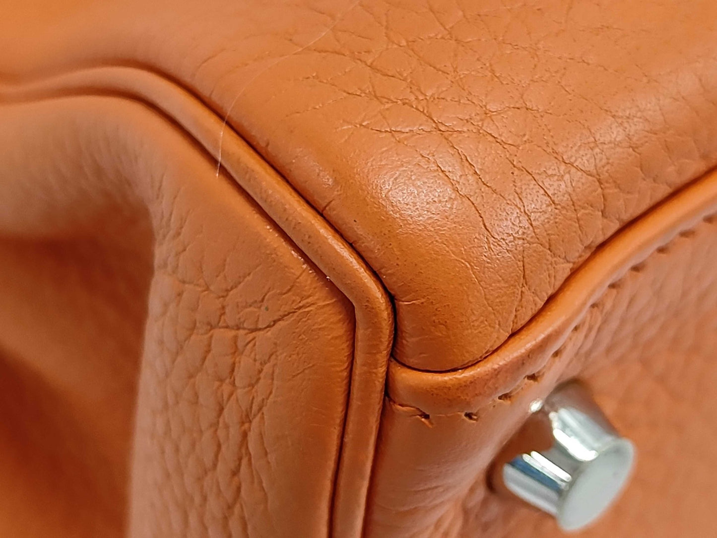 Hermès Kelly Retourne 28 Clémence Orange Palladium – 2010 - Etoilux