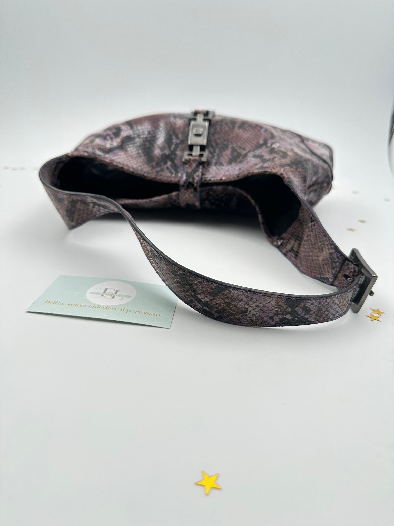 Gucci Jackie Hobo in Pelle Stampa Pitone – Vintage - Etoilux