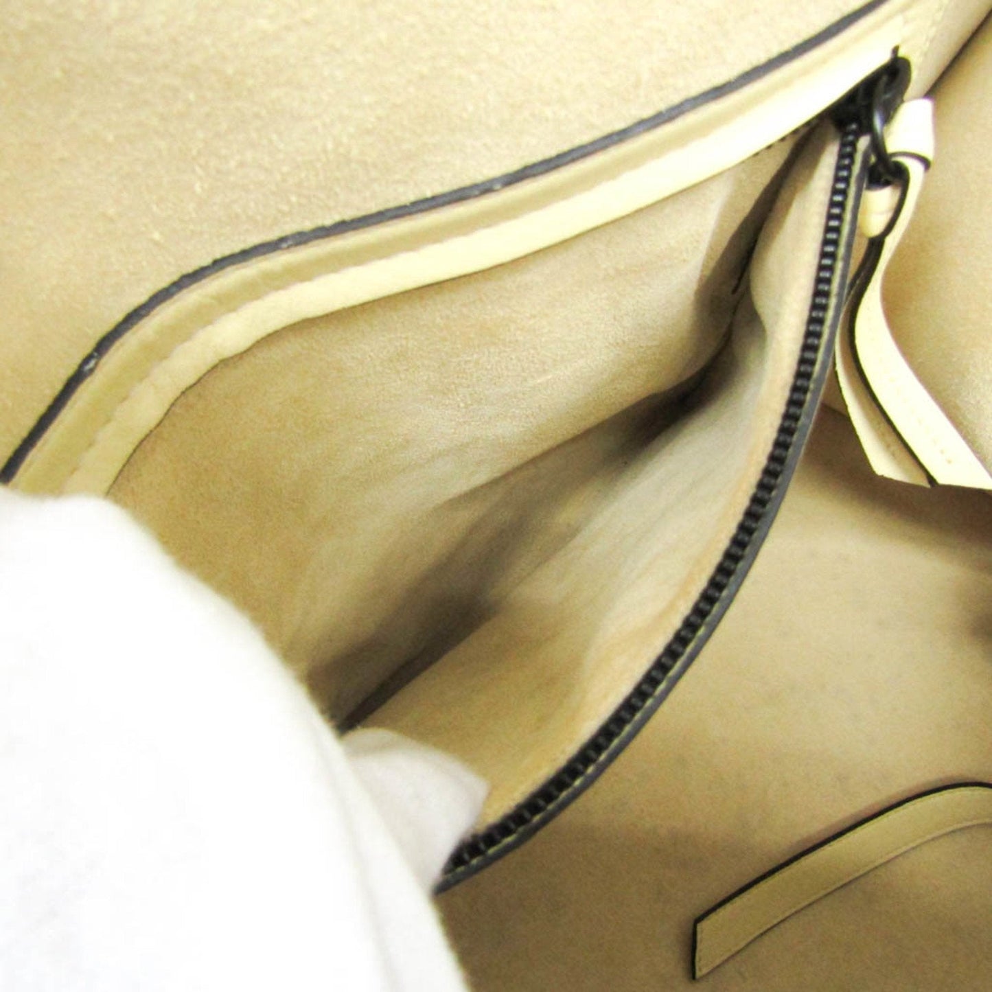 CELINE Luggage Micro Tote in pelle liscia avorio - Etoilux