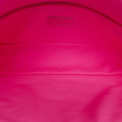 Fendi Baguette FF Embossed Tessuto Tecnico Rosa – 27 cm - Etoilux