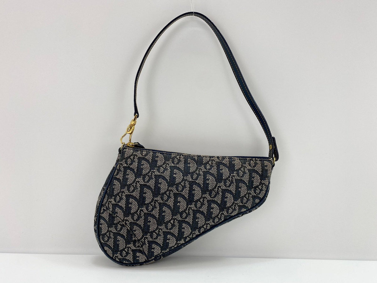 Dior Borsa in Tela Blu Navy - Etoilux