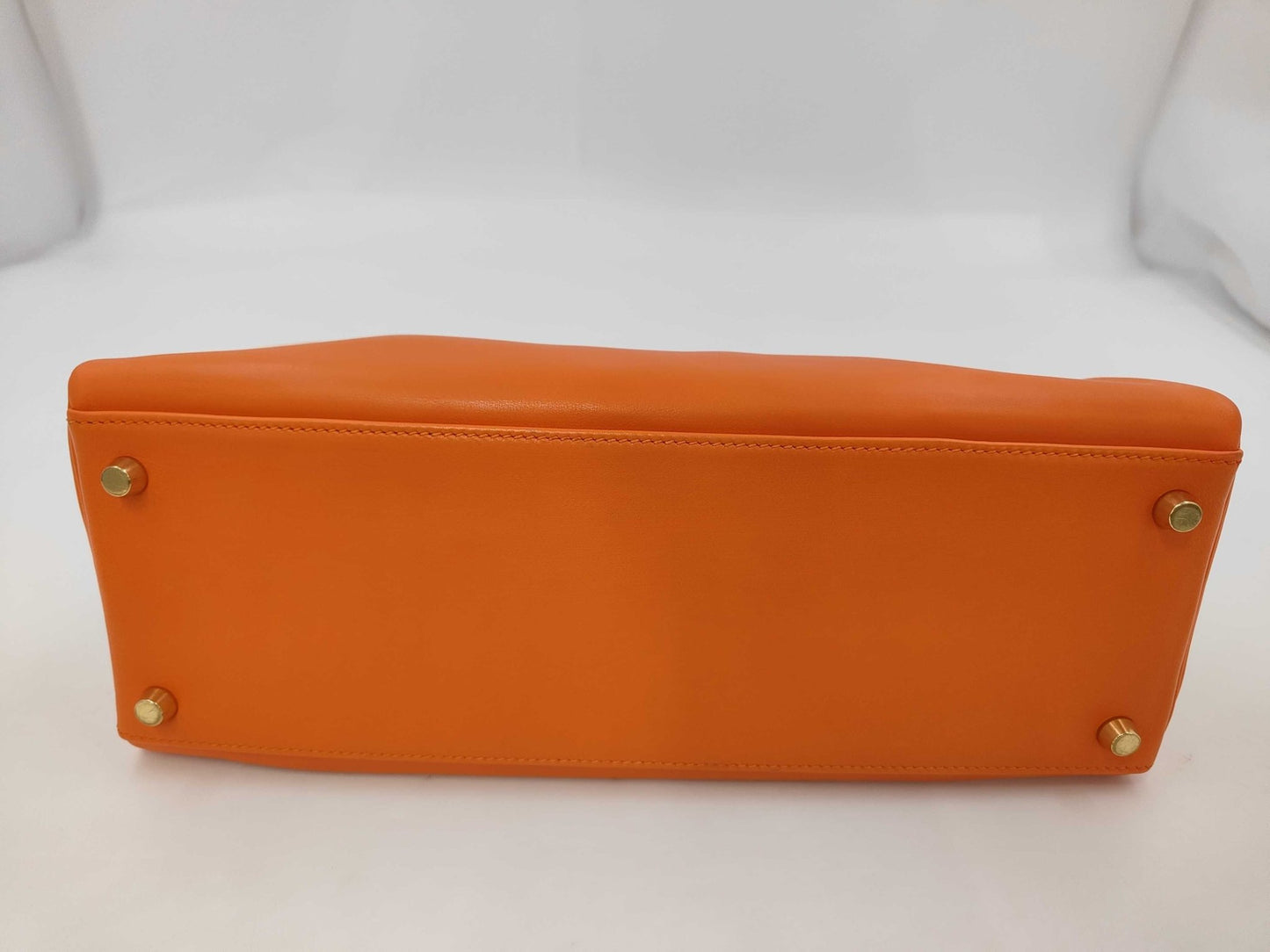 Hermès Kelly 32 Retourné Pelle Gulliver Arancione GHW 2000 – 32 cm - Etoilux