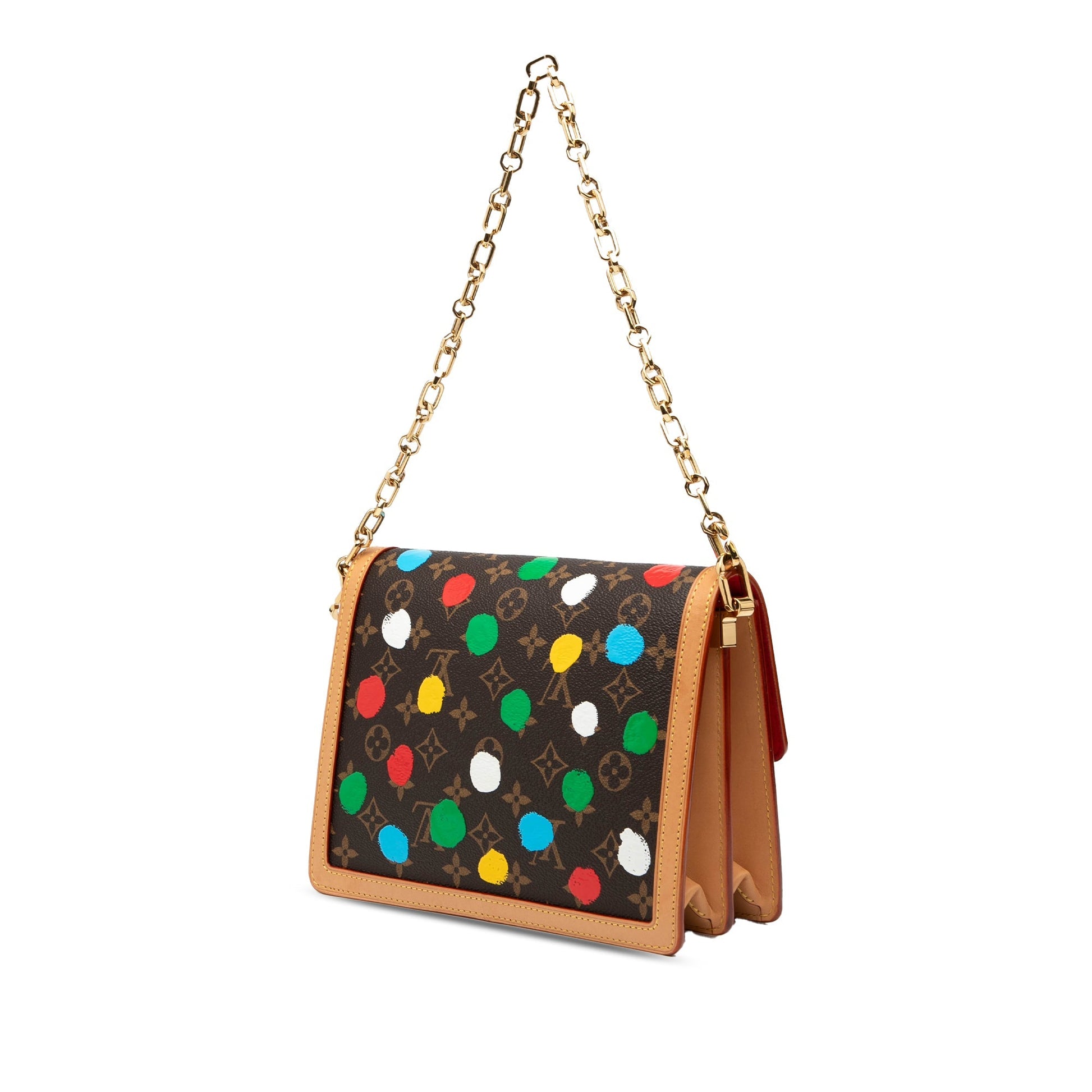 Louis Vuitton x Yayoi Kusama Dauphine MM Monogram Painted Dots – 2023 - Etoilux