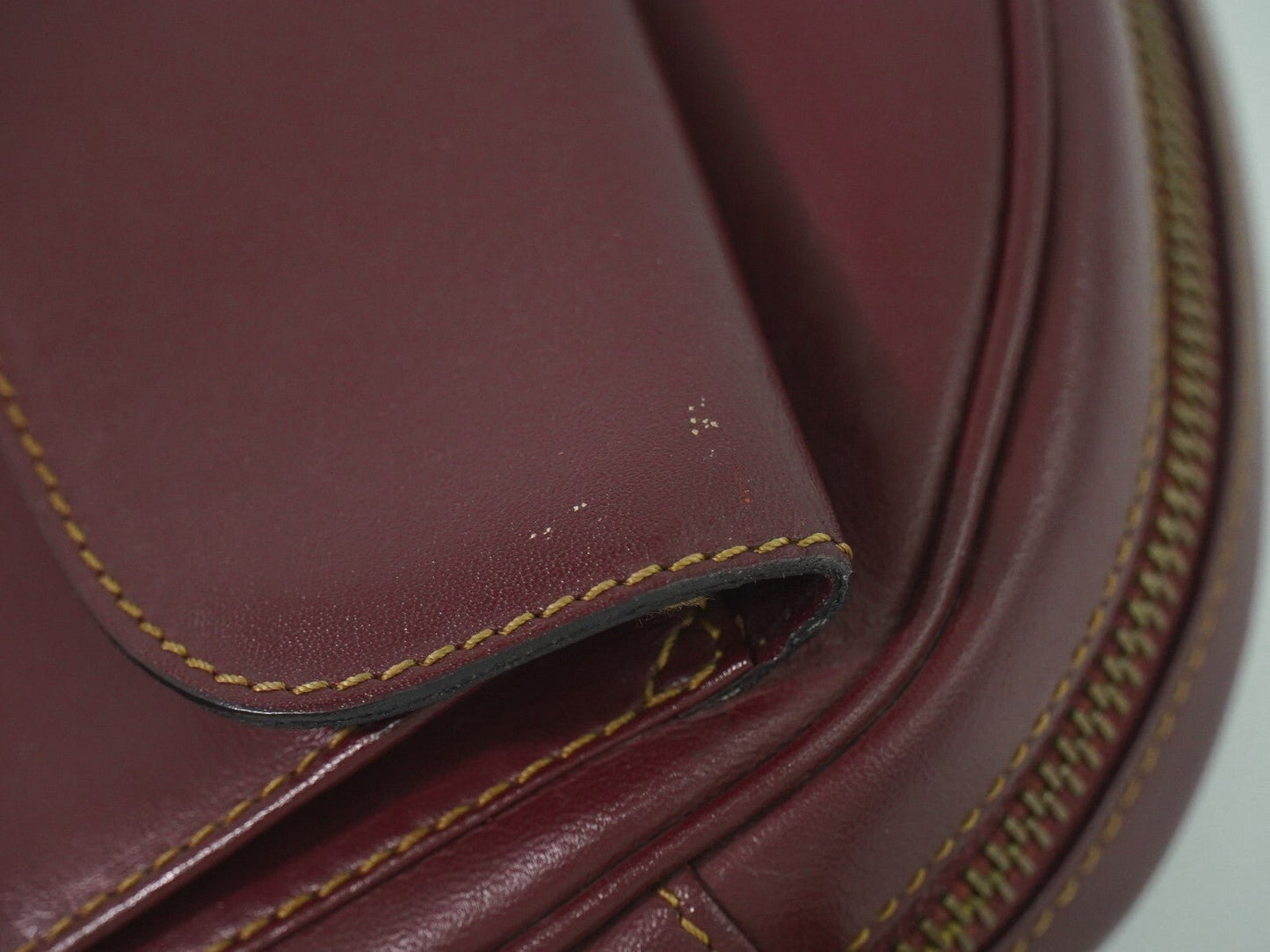 Cartier Must de Cartier Bordeaux in Pelle – Crossbody Vintage - Etoilux