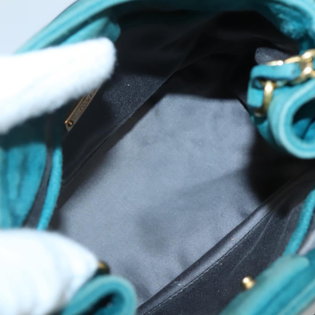 Miu Miu – Borsa a tracolla in pelle scamosciata blu - Etoilux