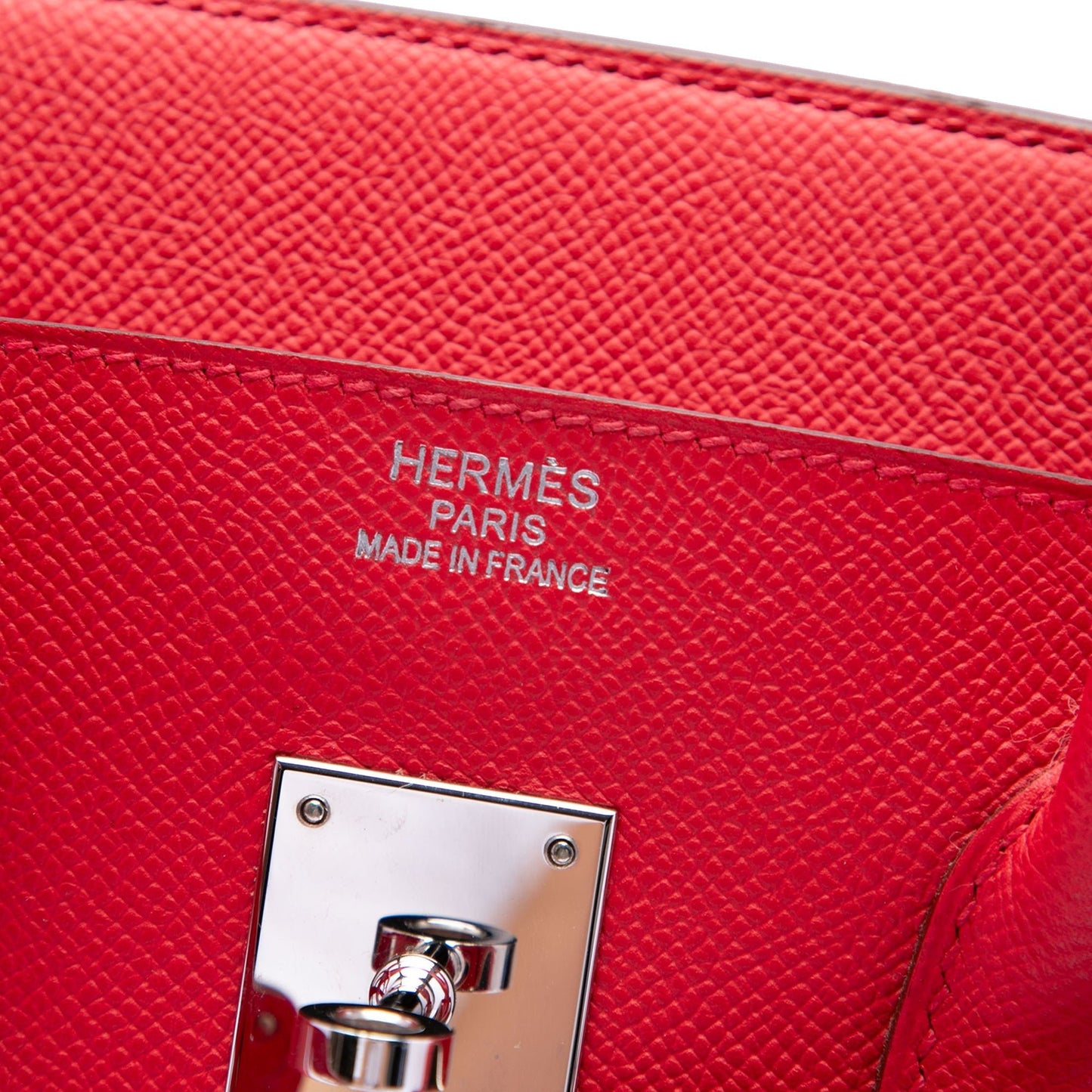 Hermès Birkin 35 Rouge Casaque Pelle Epsom Palladio (2010) – 35 cm - Etoilux