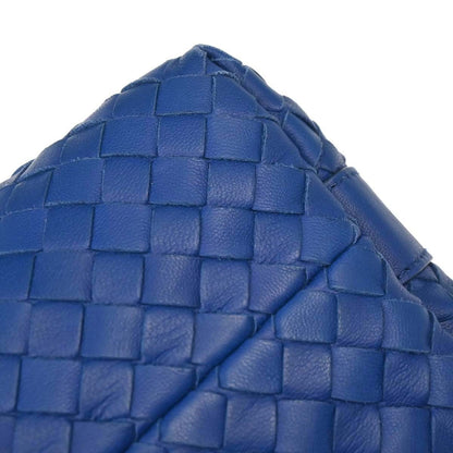 Bottega Veneta Intrecciato Nappa Cobalt Blue Hardware Dorato 2008 — Mini Hobo - Etoilux
