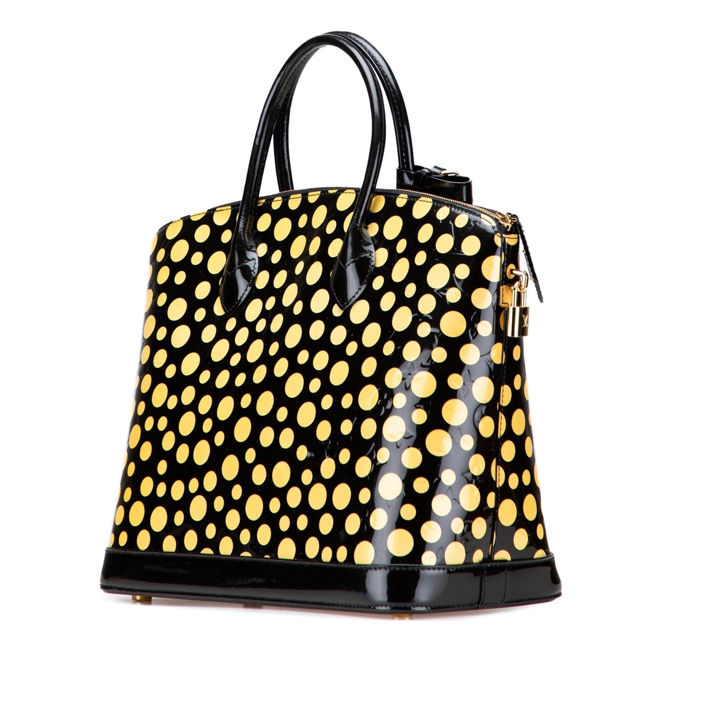 Louis Vuitton – Yayoi Kusama Monogram Infinity Dots Lockit MM (2012) - Etoilux