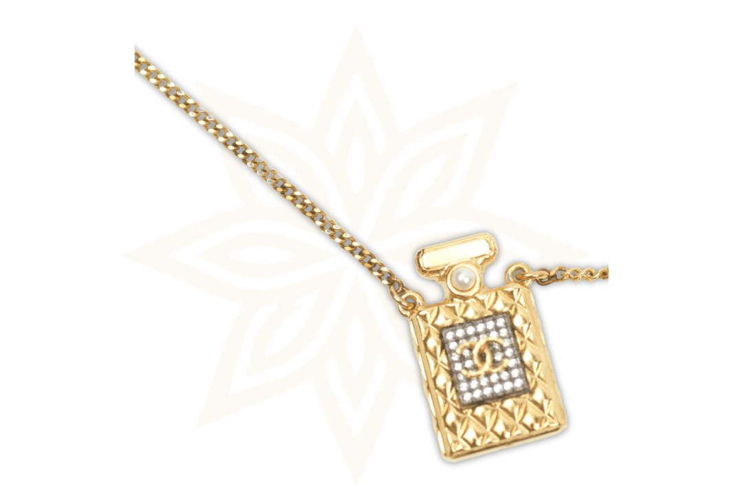 Collana Chanel “Flacone Profumo” con Cristalli - Etoilux
