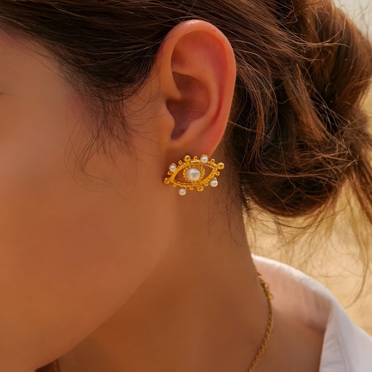 BEHI REBECCA stud EARRINGS - Etoilux