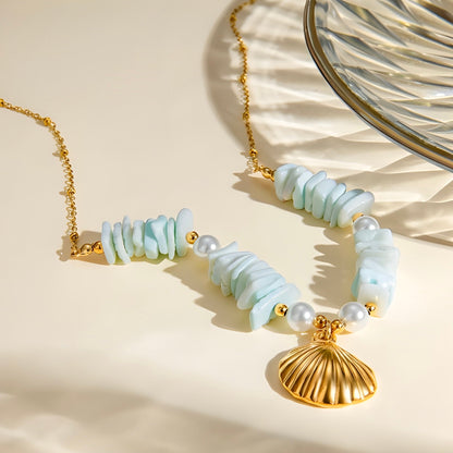 BEHI SHELL NECKLACE - Etoilux